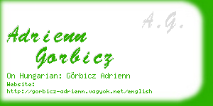 adrienn gorbicz business card